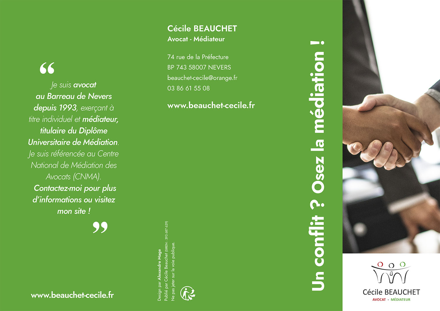 brochure Cécile Beauchet avocat médiateur 2021
